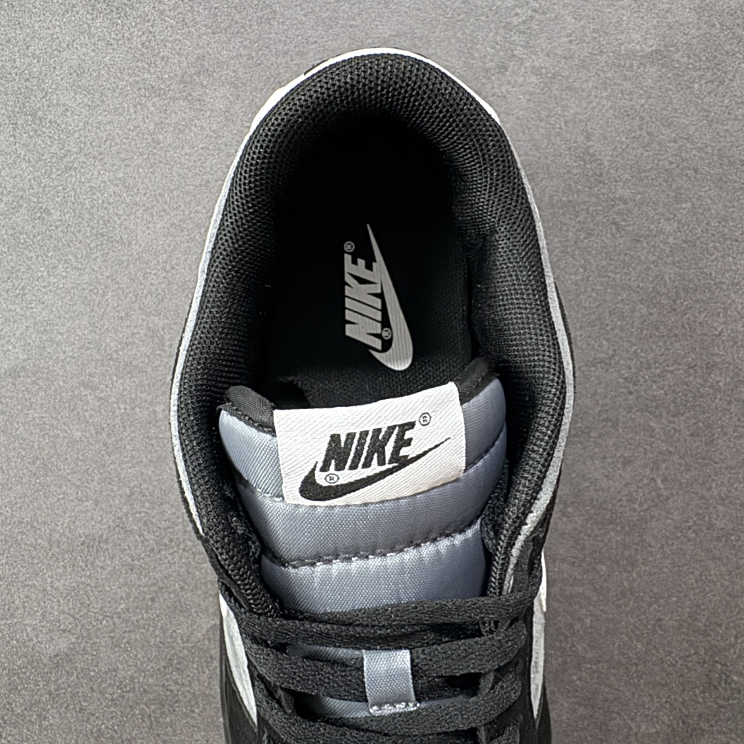 图片[7]-【公司级】耐克Nike SB Dunk Low Retro SE\”Black Grey Gum\”扣篮系列低帮休闲运动滑板板鞋“黑灰麂皮生胶”HQ1931-001 #男鞋半码制#更新窄楦翘头版型#采用固色翻毛皮鞋面材质#鞋垫嵌EVA缓震物料#窄版翘头耐磨橡胶大底 尺码：36-45带半码 编码：YBB220230-选品中心