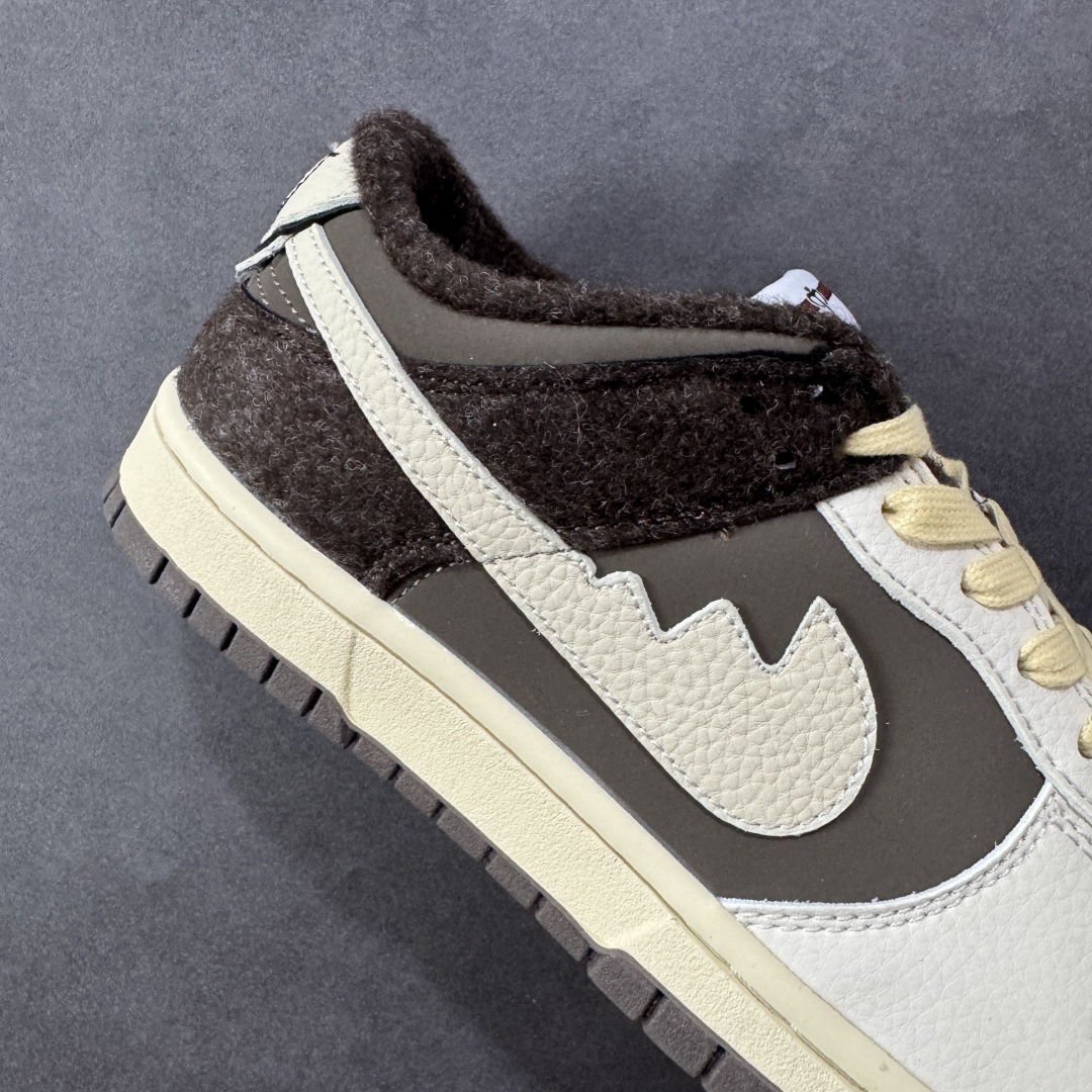 图片[6]-【定制版】Nike SB Dunk Low “labubu拉布布联名—奶白棕长毛” 高端定制 低帮休闲板鞋 定制鞋盒 大厂纯原品质出货 超高清洁度 皮料切割干净无任何毛边 细节完美 货号：DS6608-011 尺码：36 36.5 37.5 38 38.5 39 40 40.5 41 42 42.5 43 44 44.5 45 编码：QFB310320-选品中心