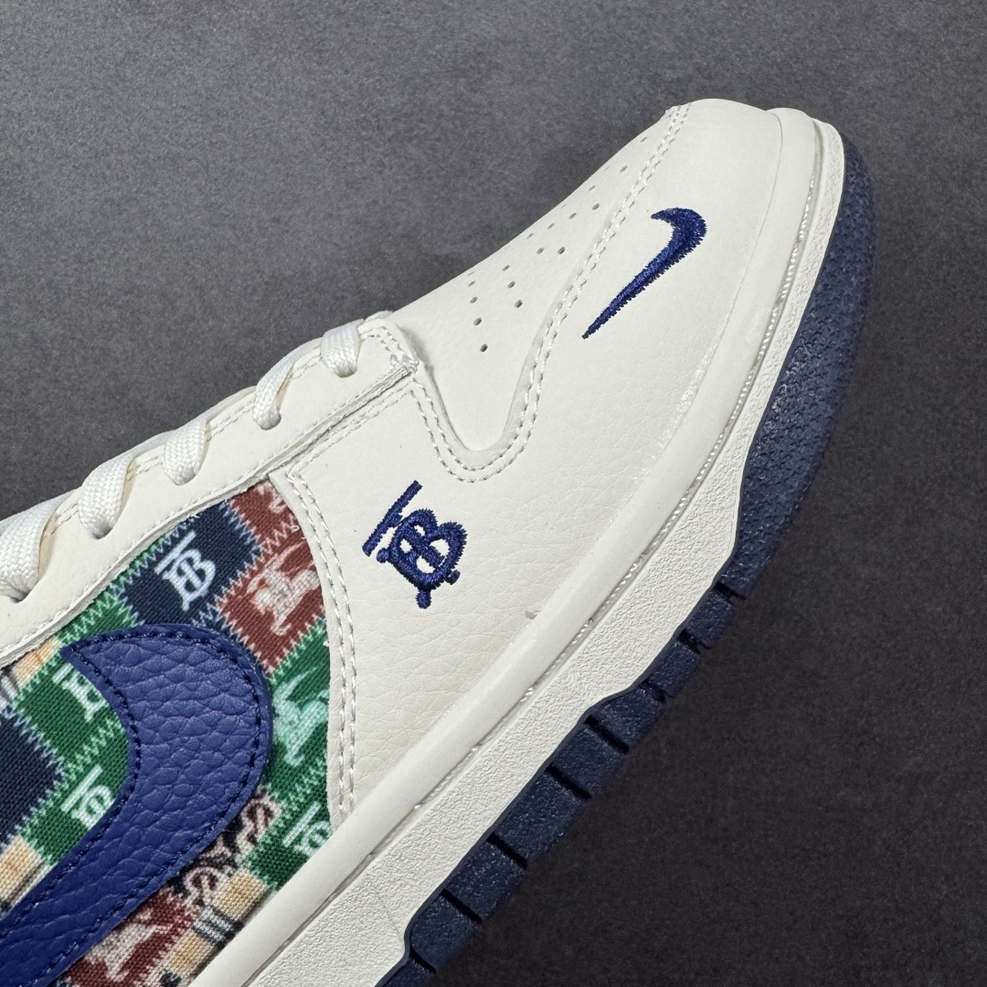 图片[5]-【定制版】Nike SB Dunk Low 巴宝莉联名 白蓝复古拼接 高端定制 低帮休闲板鞋 SD6688-002  #定制鞋盒 大厂纯原品质出货 超高清洁度 皮料切割干净无任何毛边 细节完美   尺码：36 36.5 37.5 38 38.5 39 40 40.5 41 42 42.5 43 44 44.5 45 编码：HXSB330340-选品中心