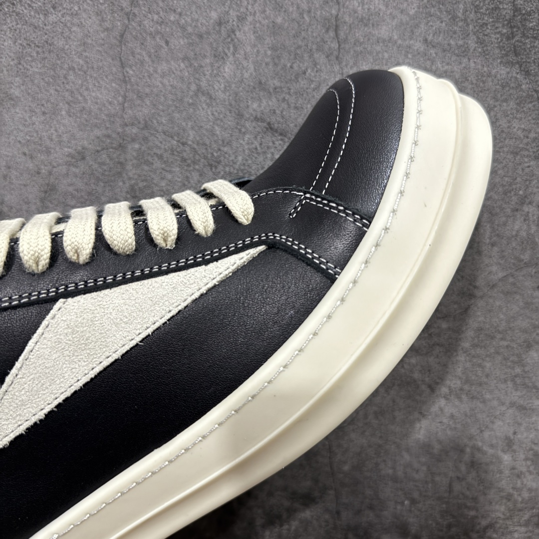 图片[6]-【XC2.0升级版】Rick Owens Vintage Low-Top Sneakers\”Black/Pearl Milk\” RO低帮系列暗黑高街经典增高休闲运动厚底板鞋“皮革黑浅灰侵权款”RU02B2897 LPOLVS 原厂皮批次上线 无需任何文案吹嘘！货硬就是王道！ 独家购入2025最新原鞋开发！重新调整最新批次细节！ 升级采用原厂粒面小牛皮打造！同步官方配备同规格材料布袋！标配原盒 加固硬盒外套 高标准出货！ PS：退换布袋丢失扣20 请知悉！ 尺码：38-45-选品中心