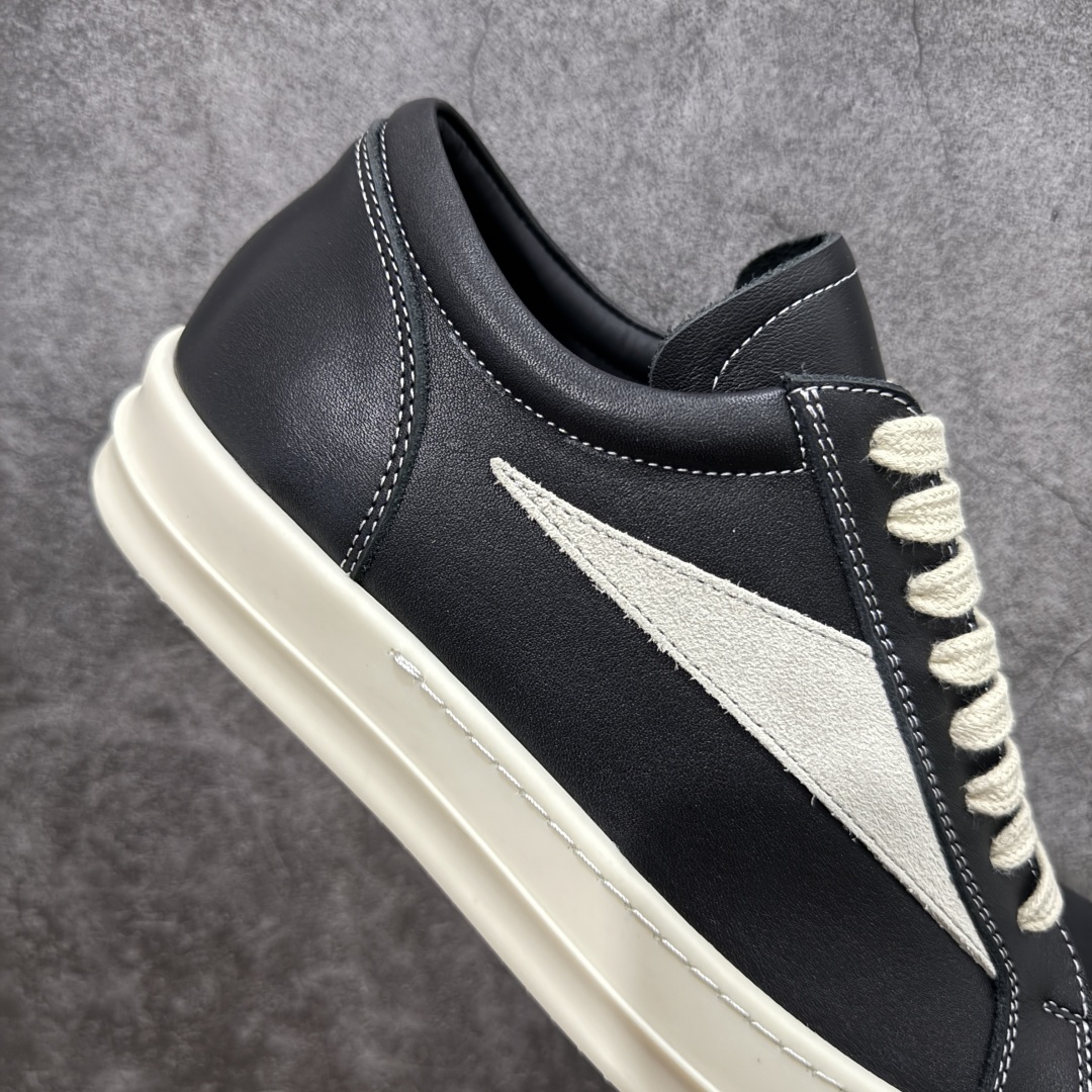 图片[7]-【XC2.0升级版】Rick Owens Vintage Low-Top Sneakers\”Black/Pearl Milk\” RO低帮系列暗黑高街经典增高休闲运动厚底板鞋“皮革黑浅灰侵权款”RU02B2897 LPOLVS 原厂皮批次上线 无需任何文案吹嘘！货硬就是王道！ 独家购入2025最新原鞋开发！重新调整最新批次细节！ 升级采用原厂粒面小牛皮打造！同步官方配备同规格材料布袋！标配原盒 加固硬盒外套 高标准出货！ PS：退换布袋丢失扣20 请知悉！ 尺码：38-45-选品中心