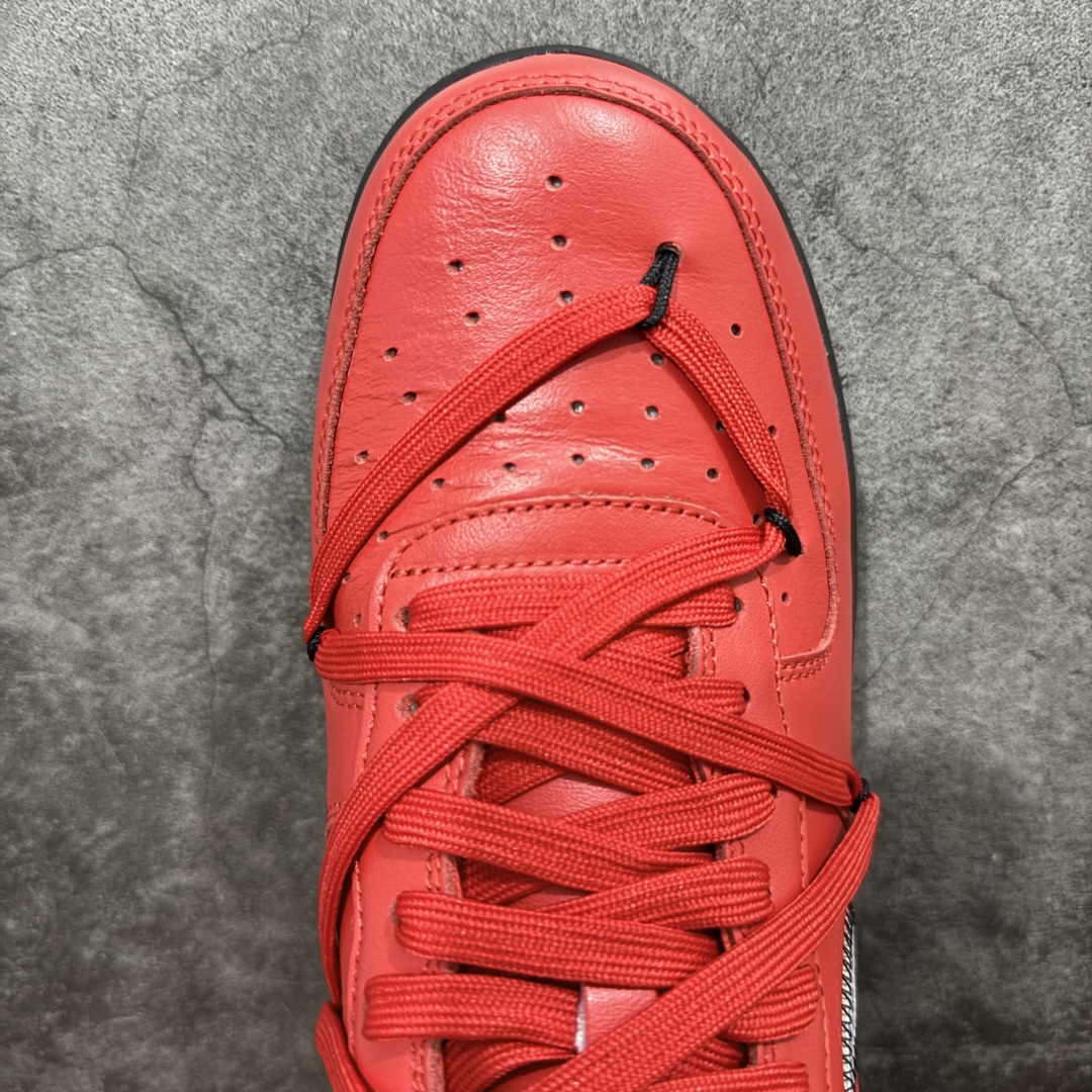 图片[5]-【Top纯原】OFF-WHITE X NK Air Force 1 \” OW联名空军一号低帮板鞋 绑带款黑红 市售最高工艺 知名厂牌 国内头部一线大厂出品 原鞋原厂贝利皮料打造 正确卡色 所有材料均来自原厂 细节对比原鞋 外贸充正 高端零售专供品质 货号：DD1876-600 尺码：36-48-选品中心