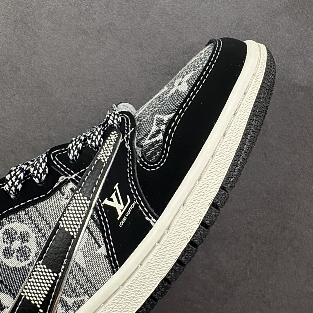 图片[5]-【定制版】Air Jordan 1 Low AJ1 乔1 LV联名 高端定制 低帮复古篮球鞋  #定制鞋盒 大厂纯原品质出货 超高清洁度 皮料切割干净无任何毛边 细节完美 货号：XS2025-063  尺码：36 36.5 37.5 38 38.5 39 40 40.5 41 42 42.5 43 44 44.5 45-选品中心