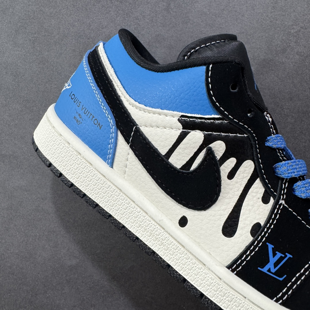 图片[6]-【定制版】Air Jordan 1 Low LV联名 高端定制 低帮复古篮球鞋  #定制鞋盒 大厂纯原品质出货 超高清洁度 皮料切割干净无任何毛边 细节完美 货号：QJ2025-001  尺码：36 36.5 37.5 38 38.5 39 40 40.5 41 42 42.5 43 44 44.5 45-选品中心