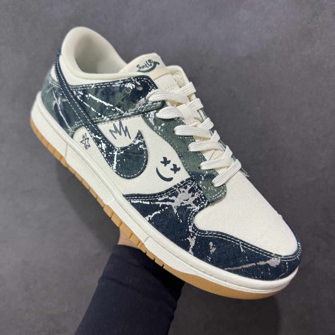 图片[3]-【定制版】Nike SB Dunk Low 军绿织布 高端定制 低帮休闲板鞋  #定制鞋盒 大厂纯原品质出货 超高清洁度 皮料切割干净无任何毛边 细节完美 货号：SC0601-464  尺码：36 36.5 37.5 38 38.5 39 40 40.5 41 42 42.5 43 44 44.5 45-选品中心