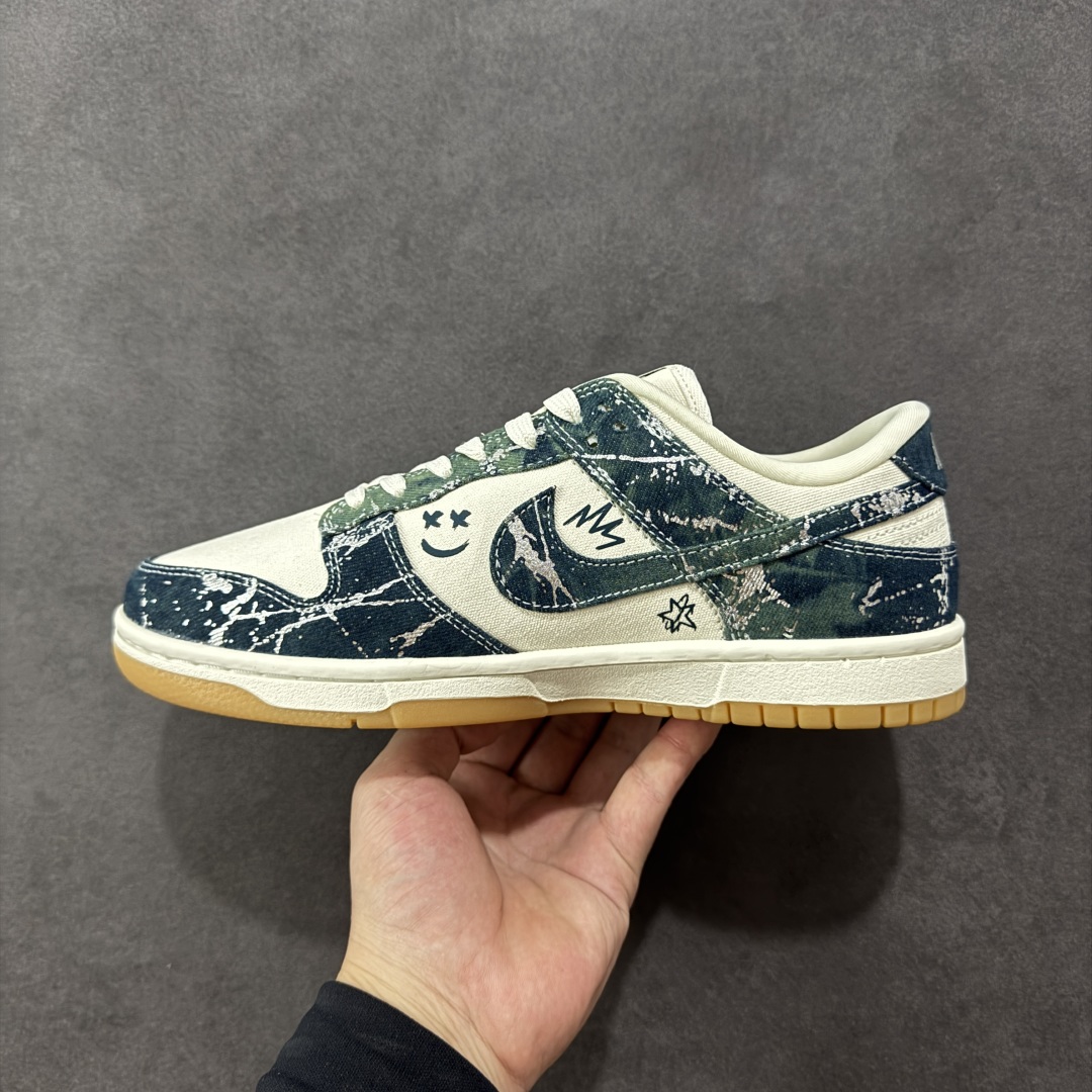 图片[2]-【定制版】Nike SB Dunk Low 军绿织布 高端定制 低帮休闲板鞋  #定制鞋盒 大厂纯原品质出货 超高清洁度 皮料切割干净无任何毛边 细节完美 货号：SC0601-464  尺码：36 36.5 37.5 38 38.5 39 40 40.5 41 42 42.5 43 44 44.5 45-选品中心
