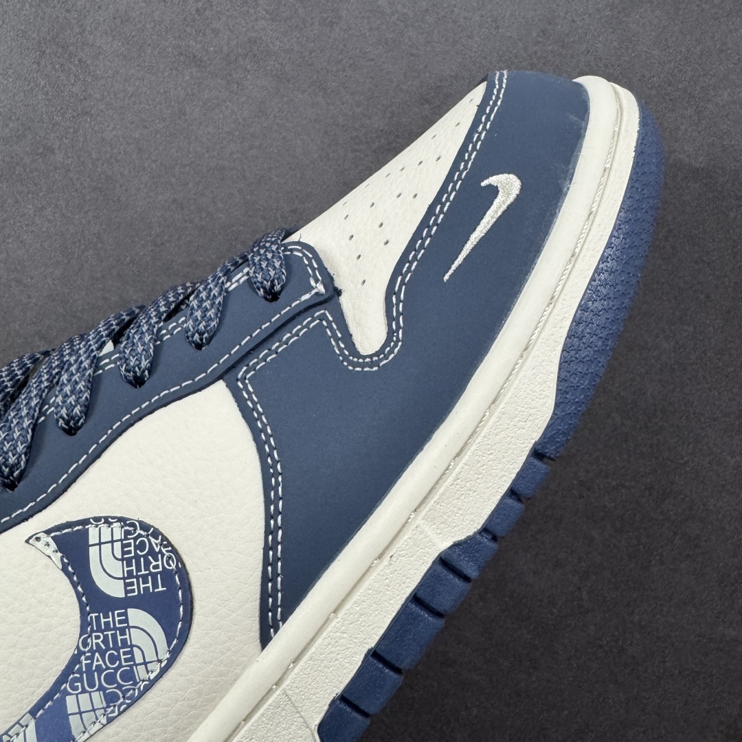 图片[5]-【定制版】Nike SB Dunk Low“ 北面联名——水墨蓝” 周年高端定制 低帮休闲板鞋 定制鞋盒 大厂纯原品质出货 超高清洁度 皮料切割干净无任何毛边 细节完美 货号：DG2025-003 尺码： 36 36.5 37.5 38 38.5 39 40 40.5 41 42 42.5 43 44 44.5 45-选品中心