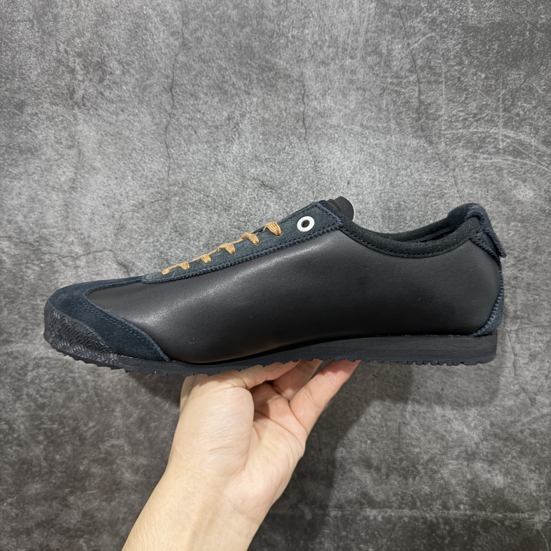 【纯原】Asics 鬼冢虎 Mexico 66 SD款 牛皮革 黑色印尼厂Oem原单材料 实拍上架其余全