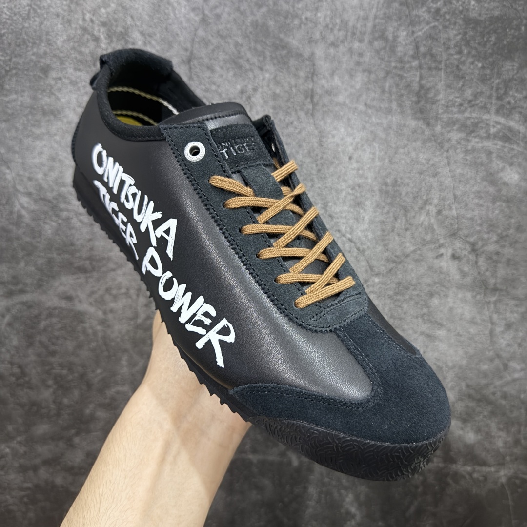 【纯原】Asics 鬼冢虎 Mexico 66 SD款 牛皮革 黑色印尼厂Oem原单材料 实拍上架其余全