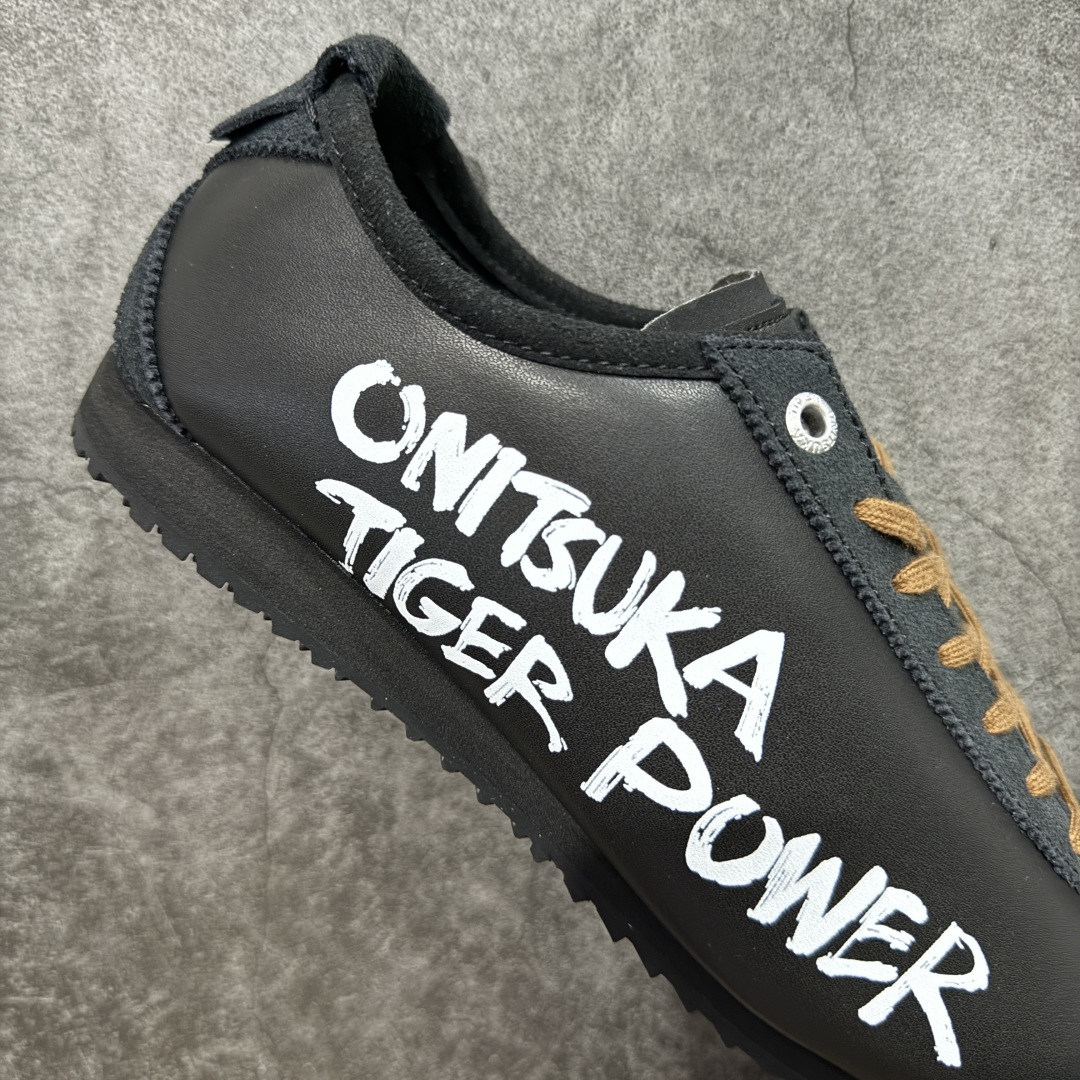 【纯原】Asics 鬼冢虎 Mexico 66 SD款 牛皮革 黑色印尼厂Oem原单材料 实拍上架其余全