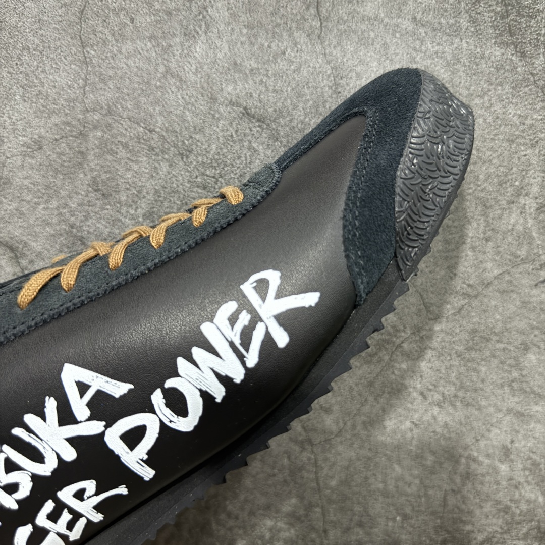【纯原】Asics 鬼冢虎 Mexico 66 SD款 牛皮革 黑色印尼厂Oem原单材料 实拍上架其余全