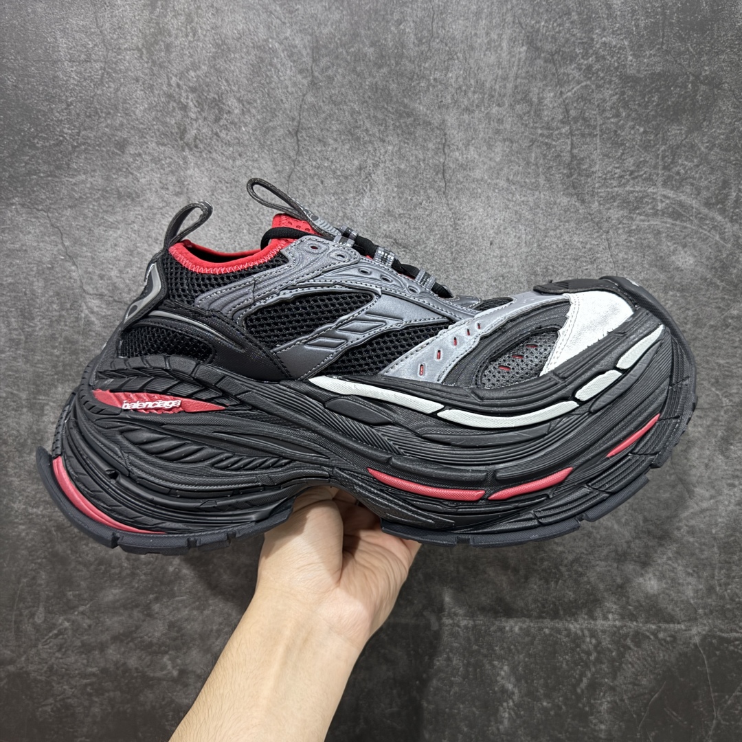 【OK纯原】Balenciaga巴黎世家 Platform 厚底系带 老爹鞋 17代黑灰红独家工艺 夸张
