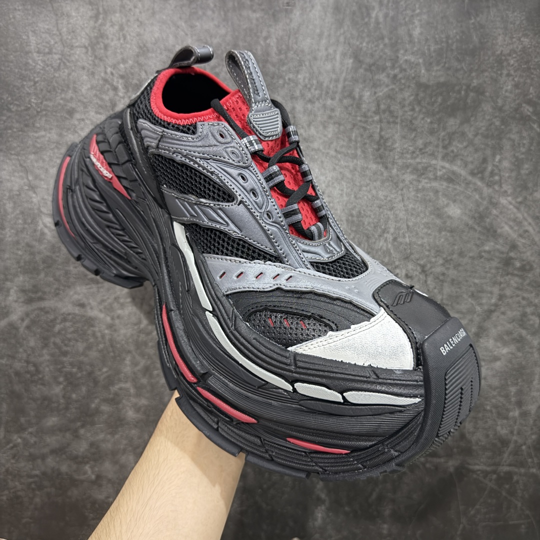 【OK纯原】Balenciaga巴黎世家 Platform 厚底系带 老爹鞋 17代黑灰红独家工艺 夸张