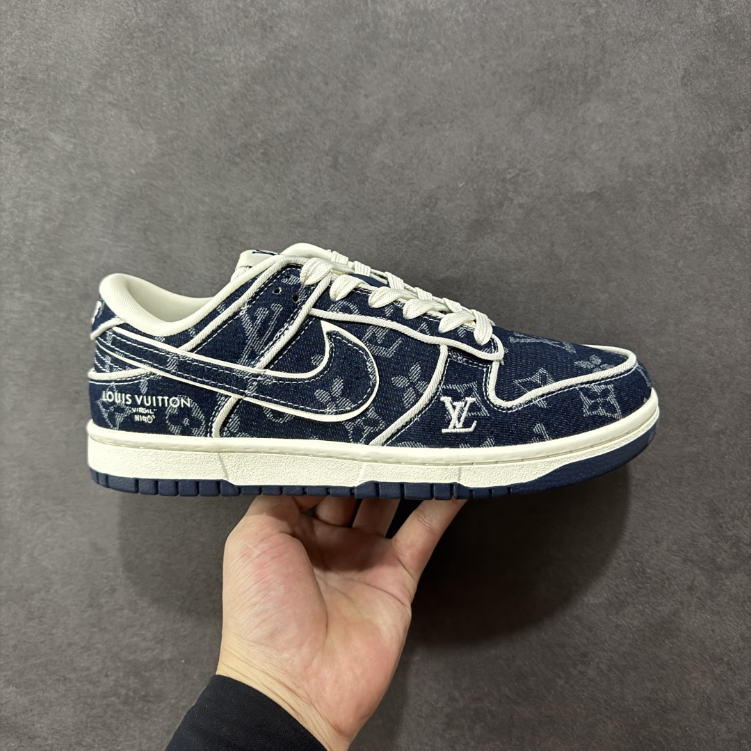 【纯原】Nike SB Dunk Low LV联名 深蓝牛仔 高端定制 低帮休闲板鞋 SC0601-46