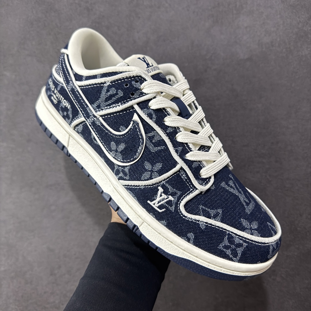 【纯原】Nike SB Dunk Low LV联名 深蓝牛仔 高端定制 低帮休闲板鞋 SC0601-46