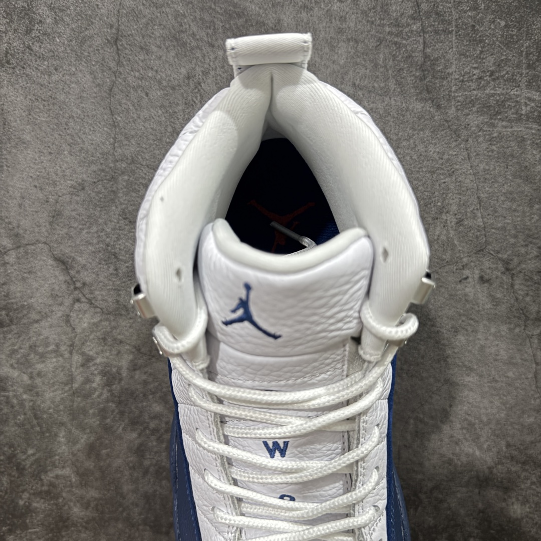【OG纯原版】Air Jordan AJ12 Retro 潮流 中帮 复古篮球鞋 白蓝 法国蓝 CT80
