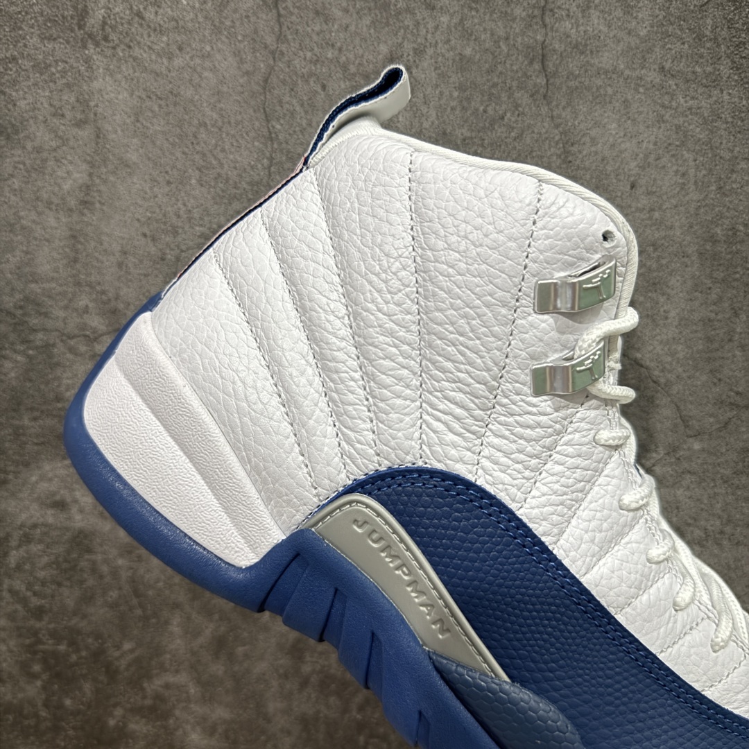 【OG纯原版】Air Jordan AJ12 Retro 潮流 中帮 复古篮球鞋 白蓝 法国蓝 CT80