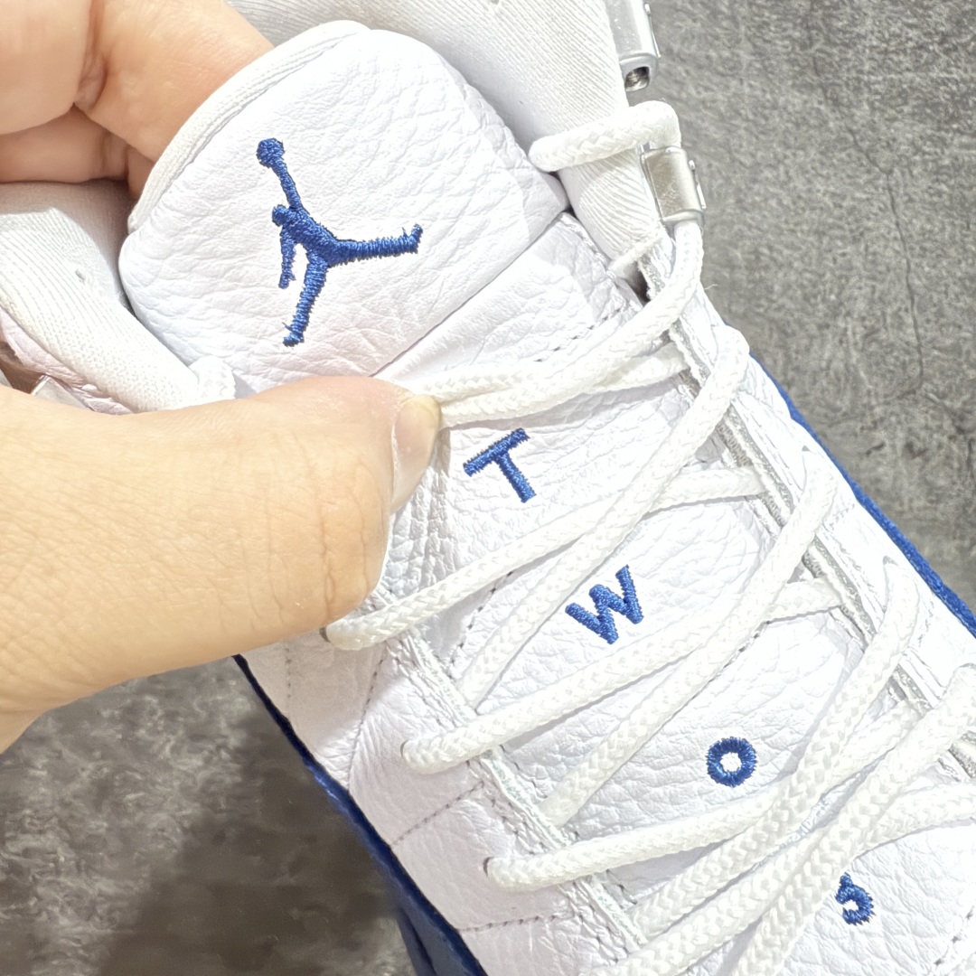 【OG纯原版】Air Jordan AJ12 Retro 潮流 中帮 复古篮球鞋 白蓝 法国蓝 CT80