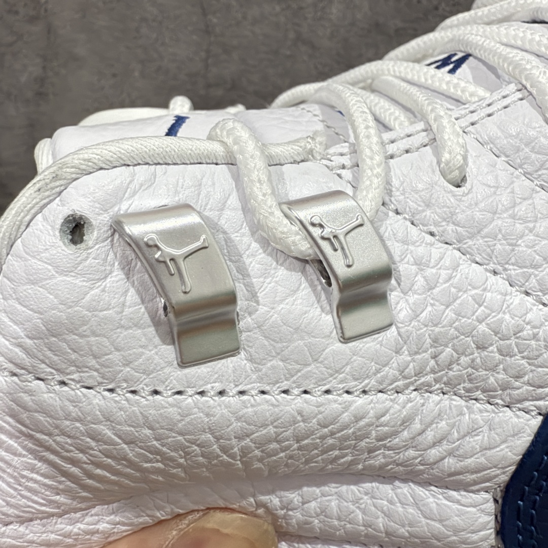 【OG纯原版】Air Jordan AJ12 Retro 潮流 中帮 复古篮球鞋 白蓝 法国蓝 CT80