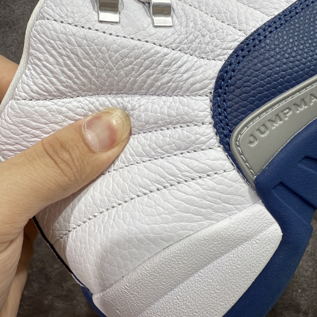 【OG纯原版】Air Jordan AJ12 Retro 潮流 中帮 复古篮球鞋 白蓝 法国蓝 CT80