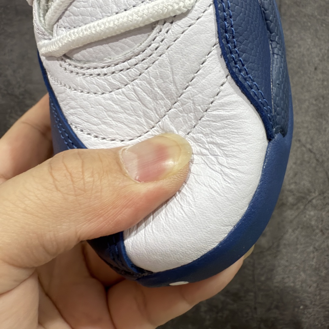 【OG纯原版】Air Jordan AJ12 Retro 潮流 中帮 复古篮球鞋 白蓝 法国蓝 CT80