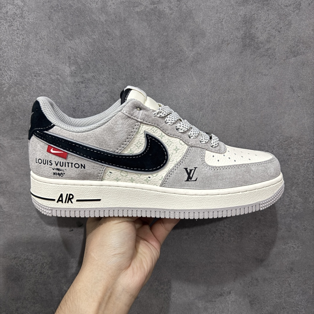 【定制版】Nike Air Force 1\'07 Low LV联名 猪八米灰黑 空军一号低帮休闲板鞋  #原楦头原纸板 原装鞋盒 定制五金配件 内置全掌气垫 原厂鞋底 货号:MZ9588-810  尺码:36 36.5 37.5 38 38.5 39 40 40.5 41 42 42.5 43 44 44.5 45-选品中心