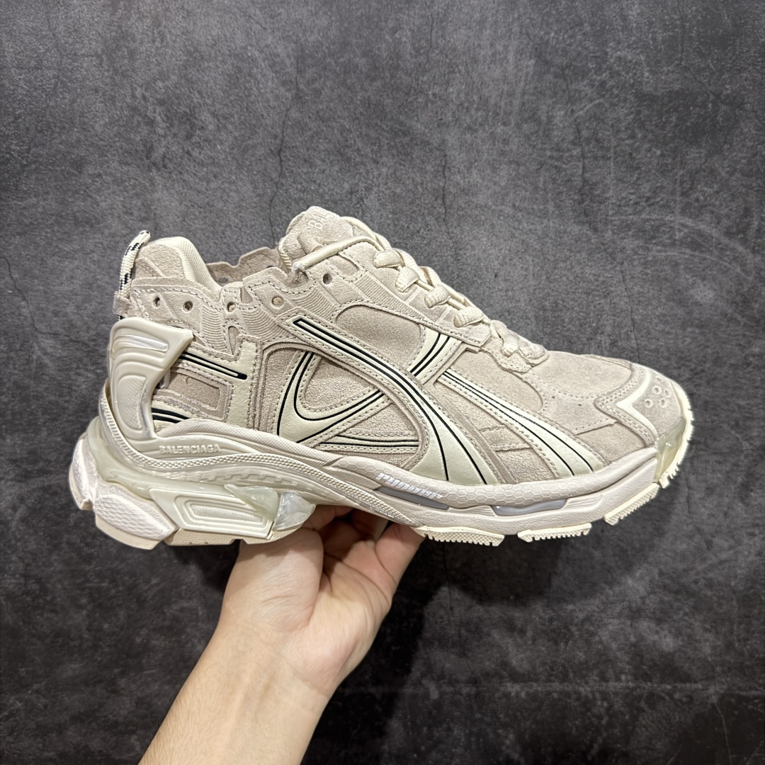 【纯原VG版本】贵配色 Balenciaga Runner 巴黎世家7代 破坏风 手工做旧款复古老爹鞋全