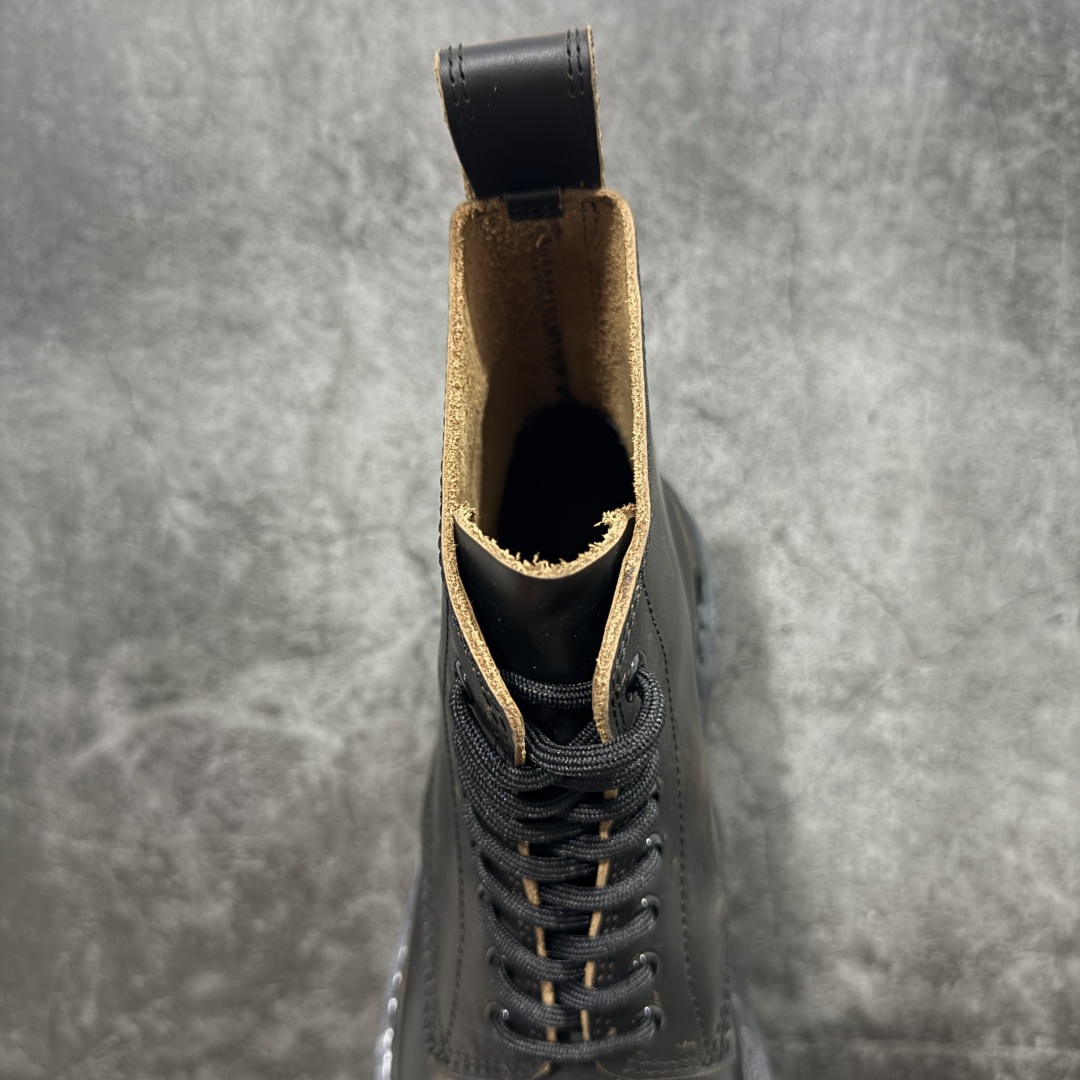 图片[8]-【莞产G版】法国高端奢侈品牌-巴黎世家BALENCIAGA Men\’s Leather boots 大头米奇风真皮德比休闲厚底皮鞋 擦色做旧马丁靴 广东原产 全套代购包装及配件 采用进口牛皮革鞋面材质 内嵌小牛真皮贴附加厚PU缓震乳胶鞋垫 跟高7cm#原比值开发胎纹面粗齿橡胶大底❗️ 尺码：39-45(比运动鞋偏大一码!!)-选品中心