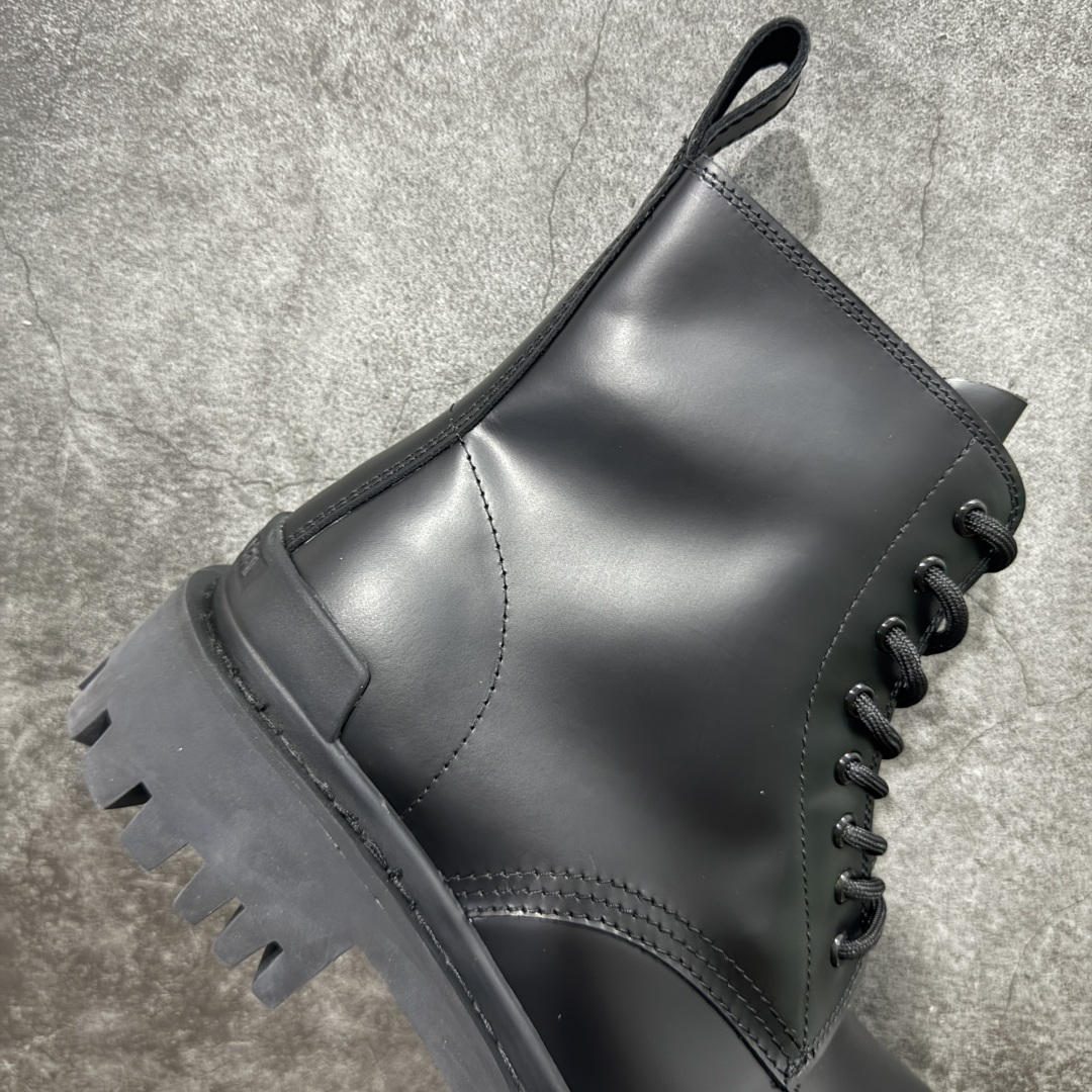 图片[7]-【莞产G版】法国高端奢侈品牌-巴黎世家BALENCIAGA Men\’s Leather boots 大头米奇风真皮德比休闲厚底皮鞋 油亮牛皮马丁靴 广东原产 全套代购包装及配件 采用进口牛皮革鞋面材质 内嵌小牛真皮贴附加厚PU缓震乳胶鞋垫 跟高7cm 原比值开发胎纹面粗齿橡胶大底❗️ 尺码：39-45(比运动鞋偏大一码!!)-选品中心