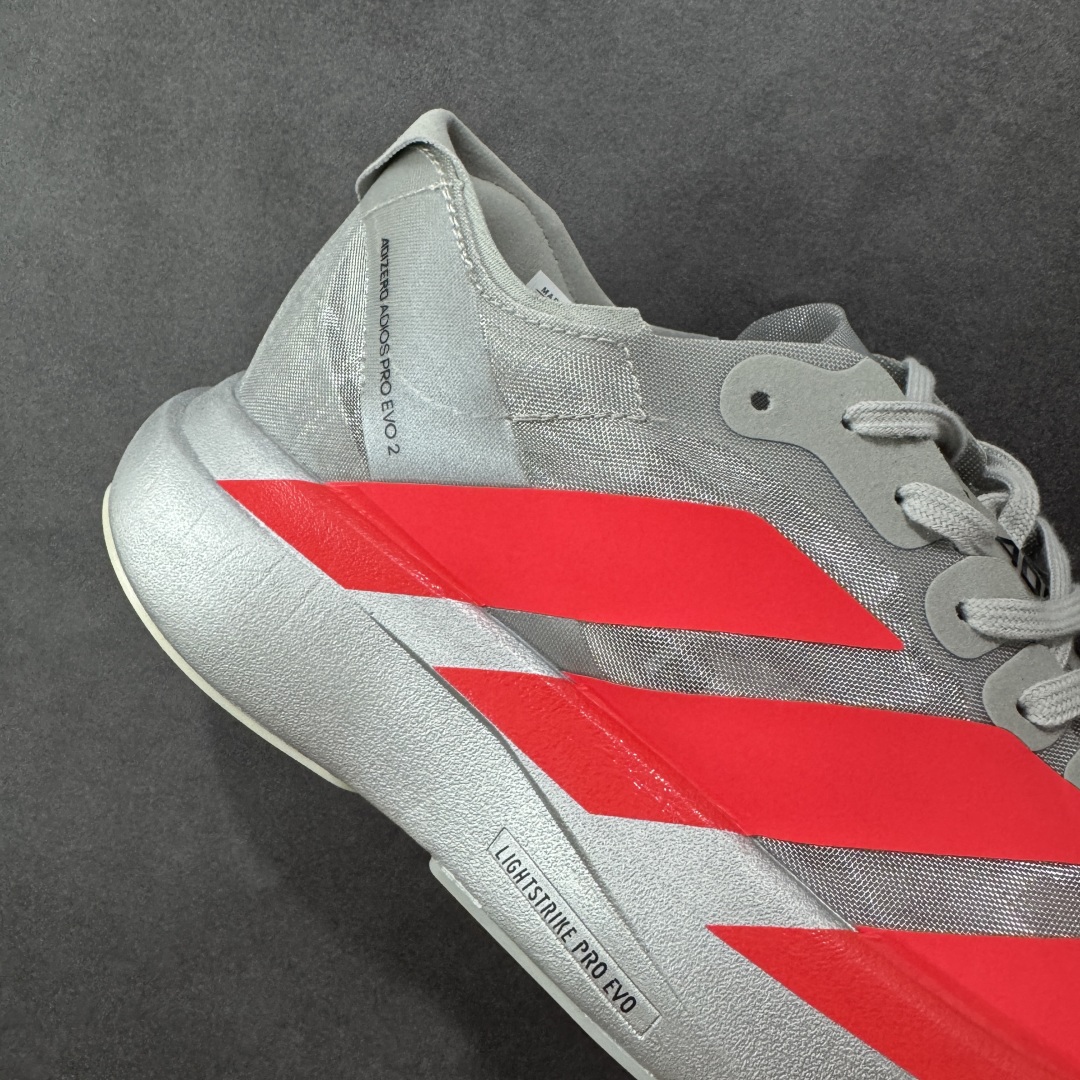 图片[6]-【公司级】Adidas Adizero Adios Pro Evo 2 阿迪超轻透气缓震跑鞋 #以令人难以置信的138克重量，刷新了跑鞋轻量化的记录，阿迪在材料科学和工艺技术上的深厚积累。 #全新鞋款采用Lightweight Upper材料，让穿着者几乎能够体验到一种\”裸足\”的感觉 货号：JR7259 尺码：36 36.5 37 38 38.5 39 40 40.5 41 42 42.5 43 44 44.5 45 46 编码：FSB260270-选品中心