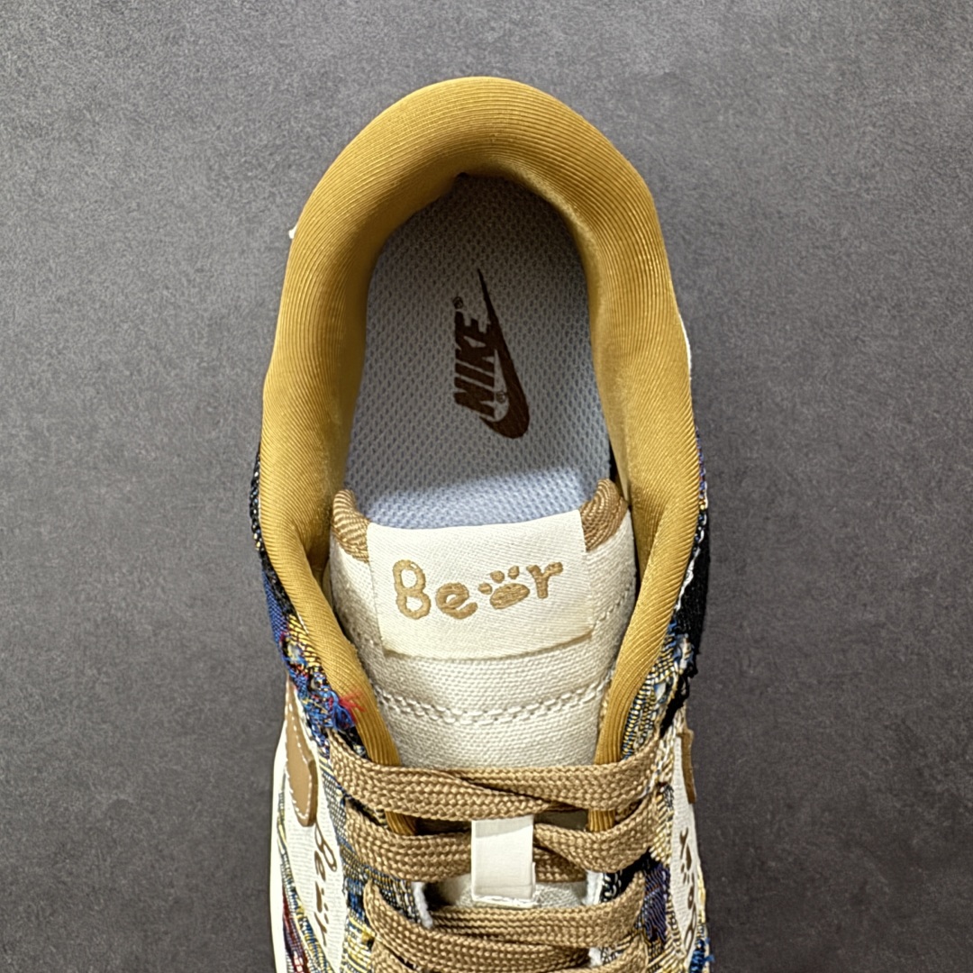 图片[7]-【定制版】Nike SB Dunk Low 复古织布小熊 高端定制 低帮休闲板鞋 SC0601-459  #定制鞋盒 大厂纯原品质出货 超高清洁度 皮料切割干净无任何毛边 细节完美   尺码：36 36.5 37.5 38 38.5 39 40 40.5 41 42 42.5 43 44 44.5 45 编码：HXSB330340-选品中心