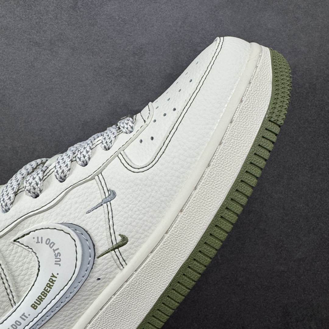 图片[5]-【定制版】Nike Air Force 1\’07 Low 巴宝莉联名 米军绿电绣 空军一号低帮休闲板鞋  #定制皮料 定制鞋盒 原楦原纸板 纯正空军版型 内置全掌气垫 货号：JP8028-003  尺码：36 36.5 37.5 38 38.5 39 40 40.5 41 42 42.5 43 44 44.5 45-选品中心