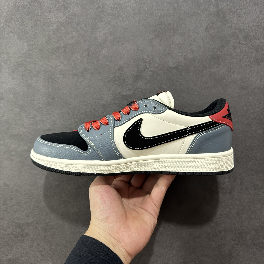 定制版Fragment x Travis Scott xDior Air Jordan 1 Low 三方联名倒钩