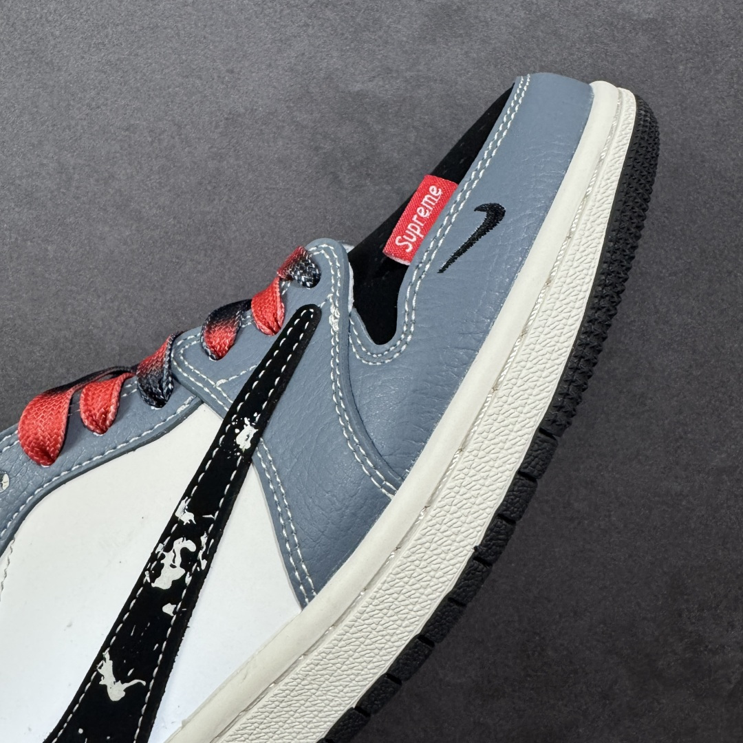定制版Fragment x Travis Scott xDior Air Jordan 1 Low 三方联名倒钩