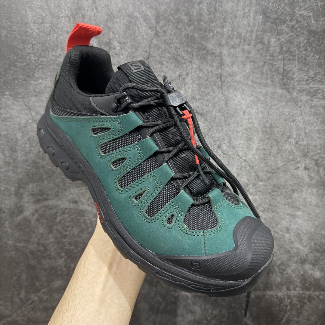 SALOMON萨洛蒙 QUEST 2 x GR10K 舒适百搭耐磨 低帮跑步鞋 男女同款 黑绿色东莞高端