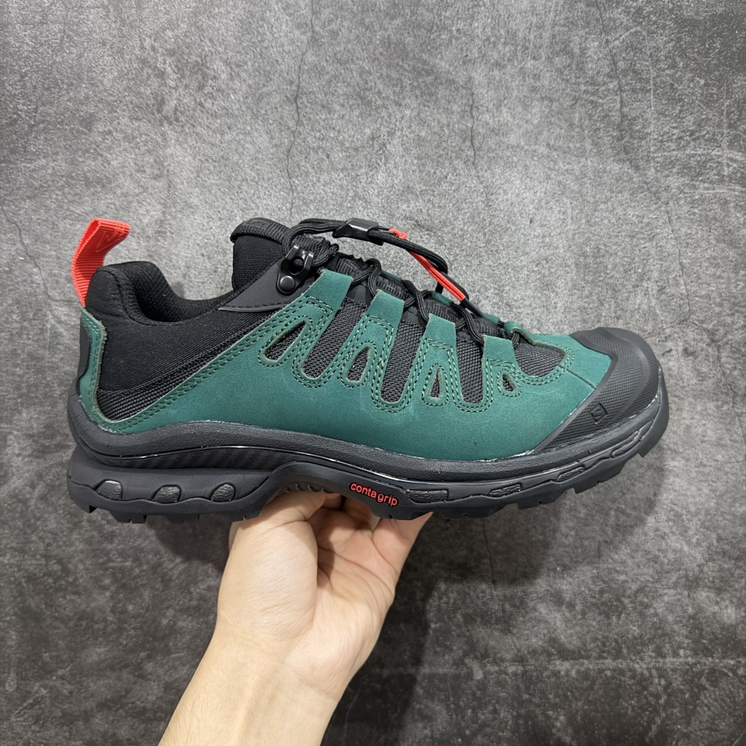 SALOMON萨洛蒙 QUEST 2 x GR10K 舒适百搭耐磨 低帮跑步鞋 男女同款 黑绿色东莞高端