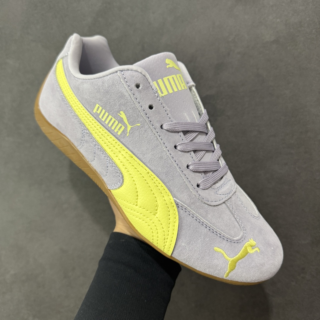 【纯原】Puma Speedcat OG 防滑耐磨低帮德训赛车板鞋孔眼底座和脚趾凸起由绒面革材料制成 支