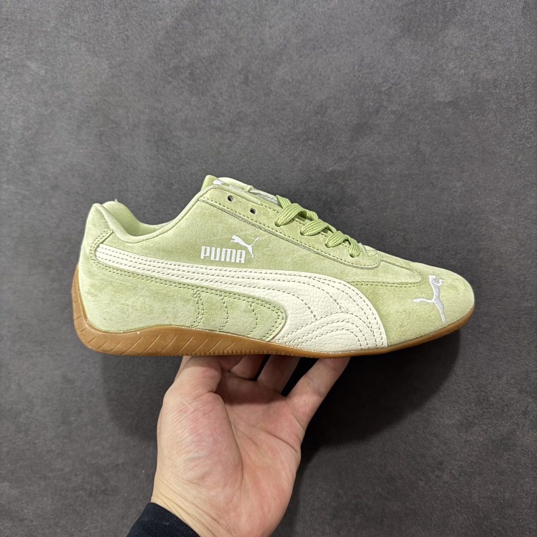 【纯原】Puma Speedcat OG 防滑耐磨低帮德训赛车板鞋孔眼底座和脚趾凸起由绒面革材料制成 支