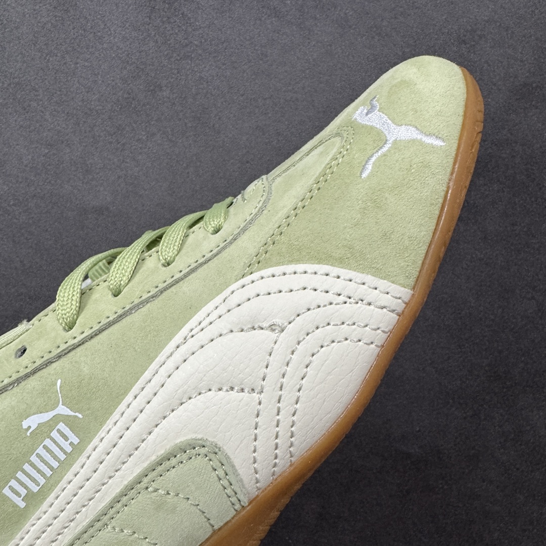 【纯原】Puma Speedcat OG 防滑耐磨低帮德训赛车板鞋孔眼底座和脚趾凸起由绒面革材料制成 支