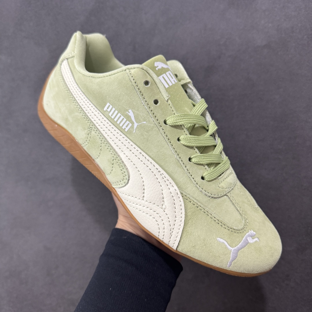 【纯原】Puma Speedcat OG 防滑耐磨低帮德训赛车板鞋孔眼底座和脚趾凸起由绒面革材料制成 支