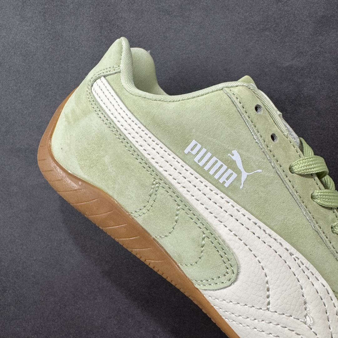 【纯原】Puma Speedcat OG 防滑耐磨低帮德训赛车板鞋孔眼底座和脚趾凸起由绒面革材料制成 支