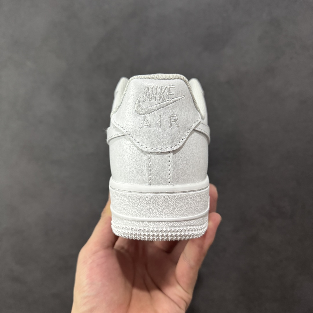 【福利套现版】NK Air Force 1 空军一号 纯白低帮 大厂福利款 二层皮 原盒配件 中底拉帮完