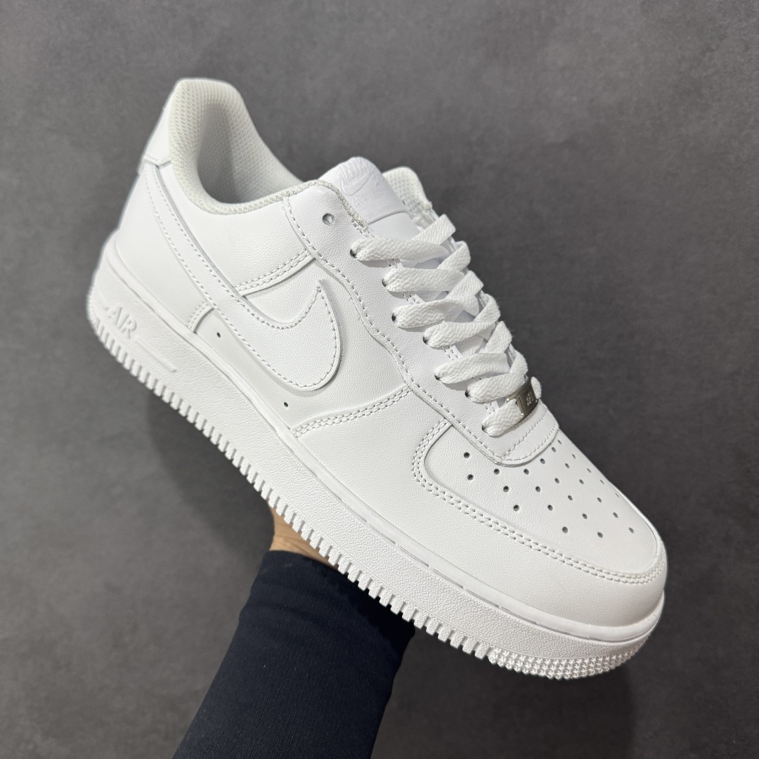 【福利套现版】NK Air Force 1 空军一号 纯白低帮 大厂福利款 二层皮 原盒配件 中底拉帮完
