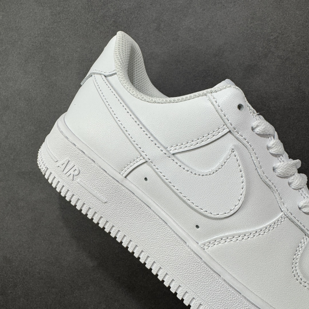 【福利套现版】NK Air Force 1 空军一号 纯白低帮 大厂福利款 二层皮 原盒配件 中底拉帮完