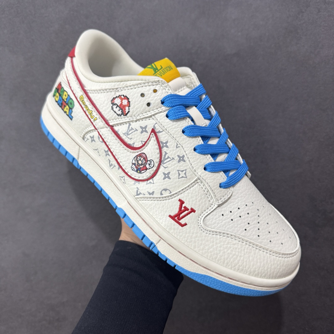 图片[3]-【定制版】Nike SB Dunk Low 马里奥 三方联名 高端定制 低帮休闲板鞋  #定制鞋盒 大厂纯原品质出货 超高清洁度 皮料切割干净无任何毛边 细节完美 货号：SC0601-472  尺码：36 36.5 37.5 38 38.5 39 40 40.5 41 42 42.5 43 44 44.5 45-选品中心