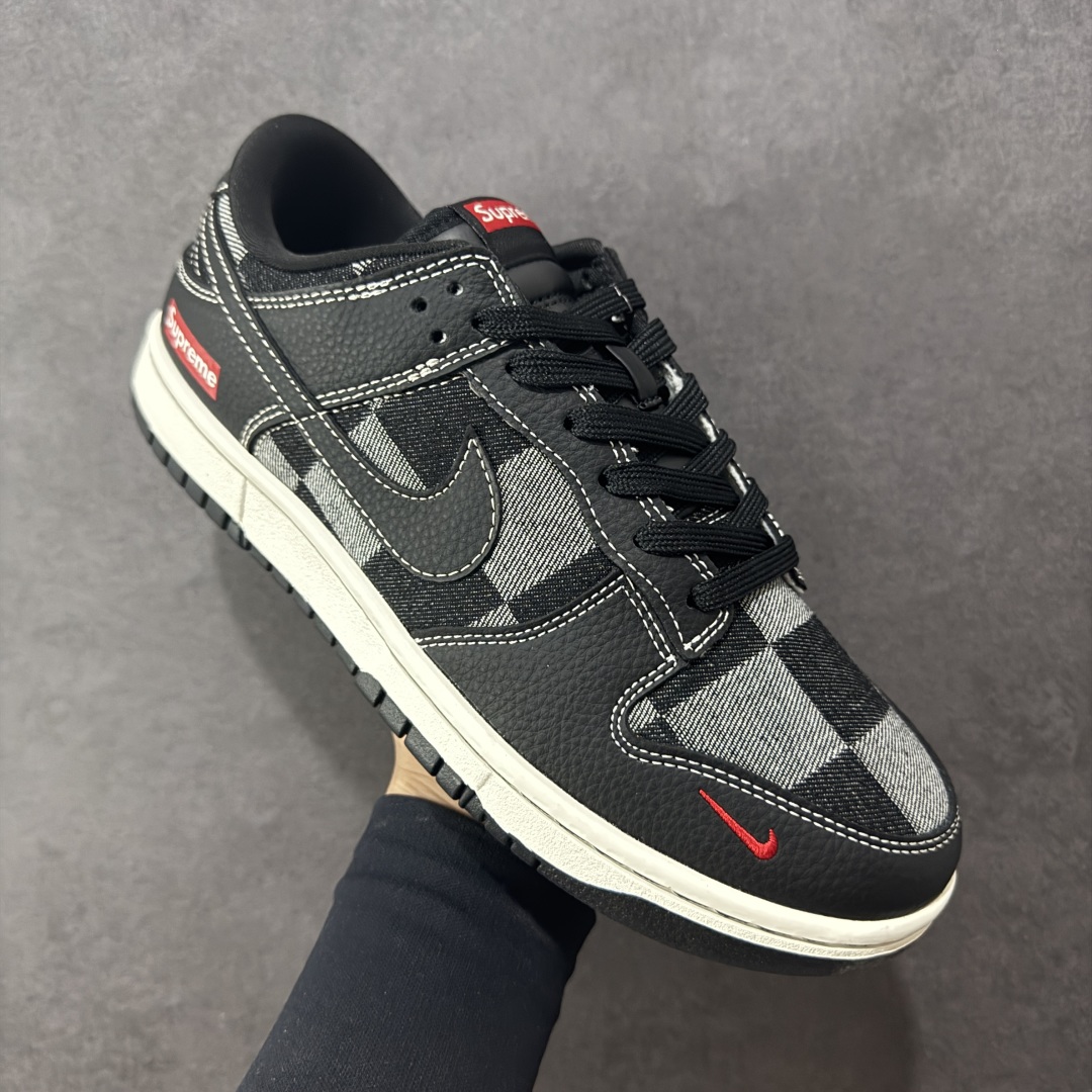 图片[3]-【定制版】Nike SB Dunk Low Sup联名 黑灰格调 高端定制 低帮休闲板鞋  #定制鞋盒 大厂纯原品质出货 超高清洁度 皮料切割干净无任何毛边 细节完美 货号：SC0601-462  尺码：36 36.5 37.5 38 38.5 39 40 40.5 41 42 42.5 43 44 44.5 45-选品中心