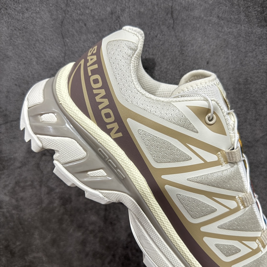 【纯原】Salomon XT-6 米棕色 萨洛蒙复古潮流户外机能登山跑鞋 纯原外贸平台特供订单 耗时半年
