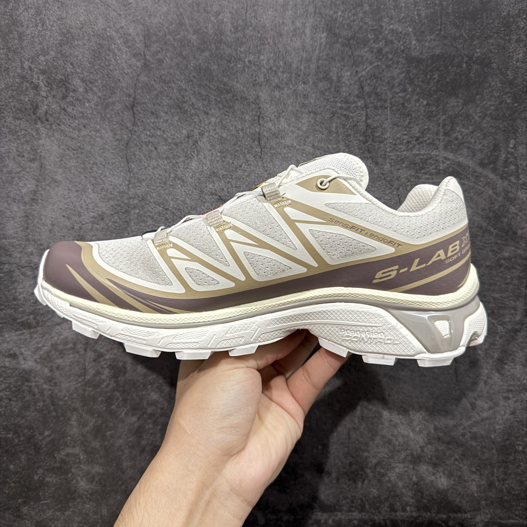 【纯原】Salomon XT-6 米棕色 萨洛蒙复古潮流户外机能登山跑鞋 纯原外贸平台特供订单 耗时半年
