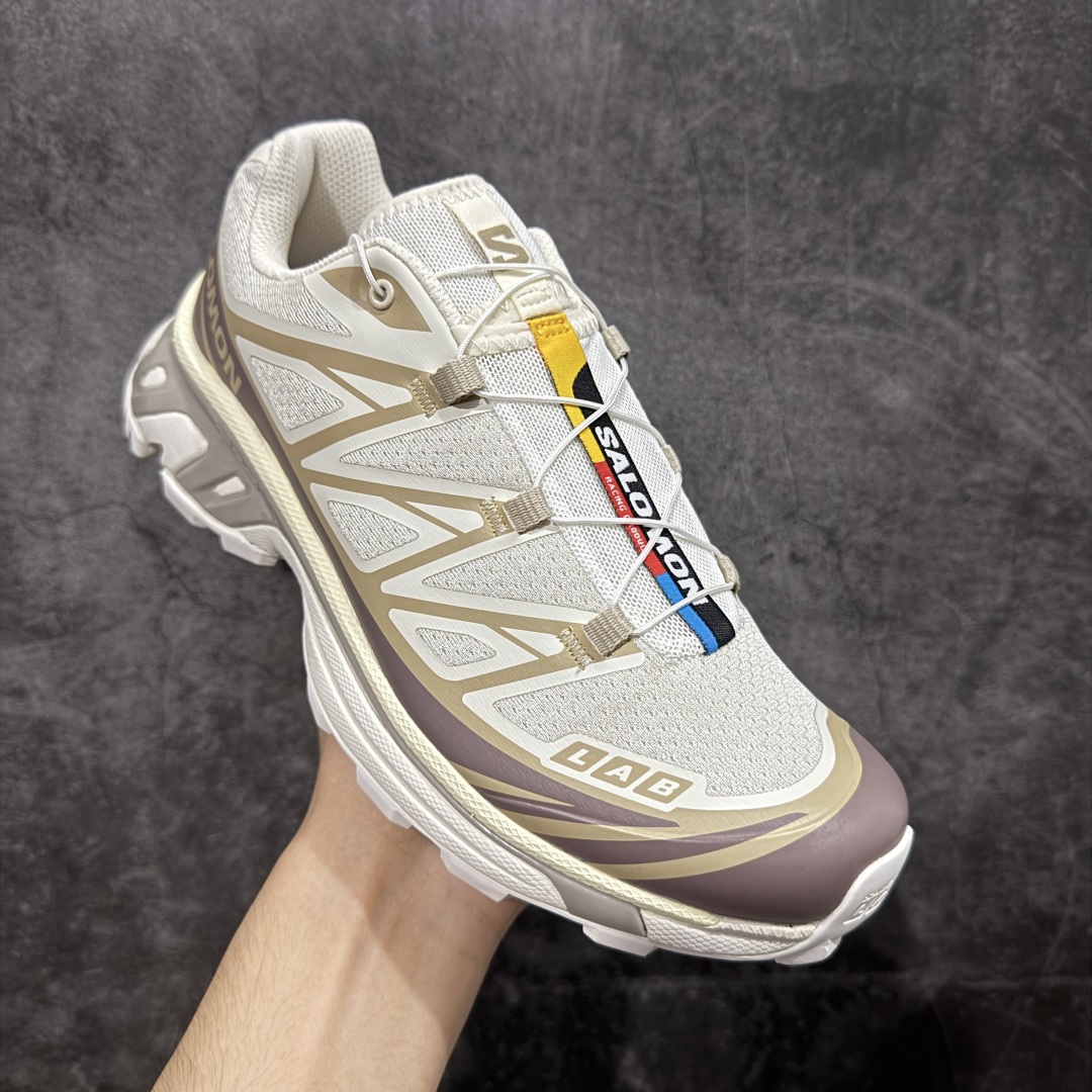 【纯原】Salomon XT-6 米棕色 萨洛蒙复古潮流户外机能登山跑鞋 纯原外贸平台特供订单 耗时半年