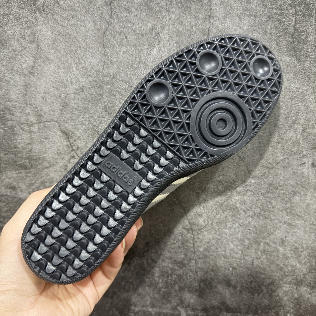 【纯原】Adidas三叶草SAMBA OG 绿白 休闲德训板鞋 该鞋款鞋面采用多种材料拼接(缝/车线)S